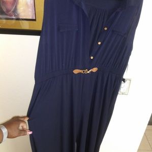 Navy blue jumpsuit